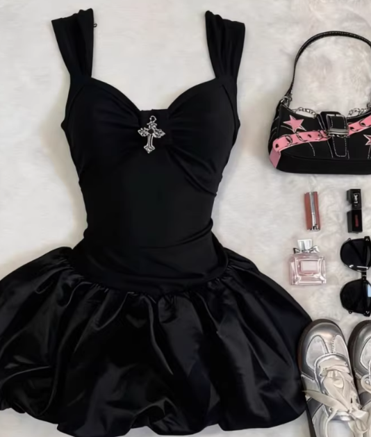 French-style 2026 New Pretty Women's Summer Short Dress