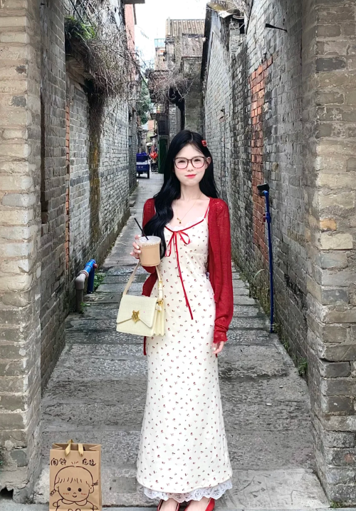 New Pretty French-style Elegant Summer Women's Long Dress