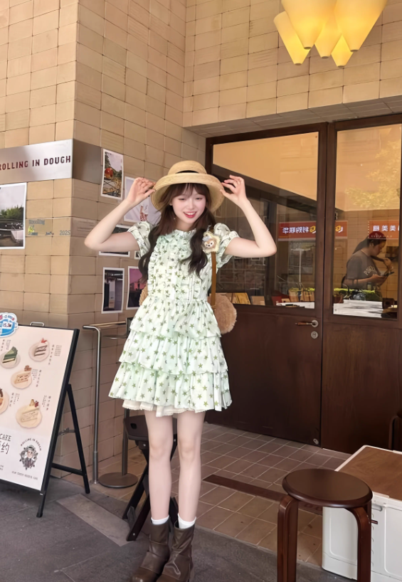 French-style 2026 New Pretty Women's Summer Short Dress