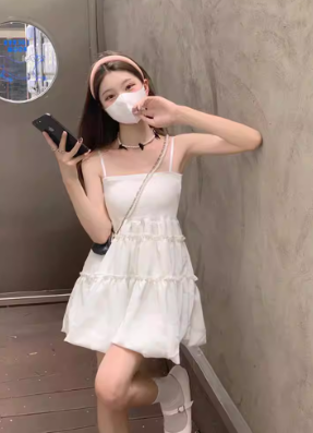 French-style 2026 New Pretty Women's Summer Short Dress