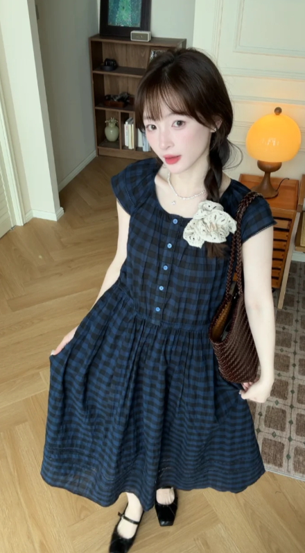 New Pretty French-style Elegant Summer Women's Long Dress