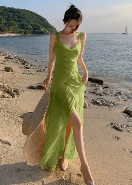 New Pretty French-style Elegant Summer Women's Long Dress