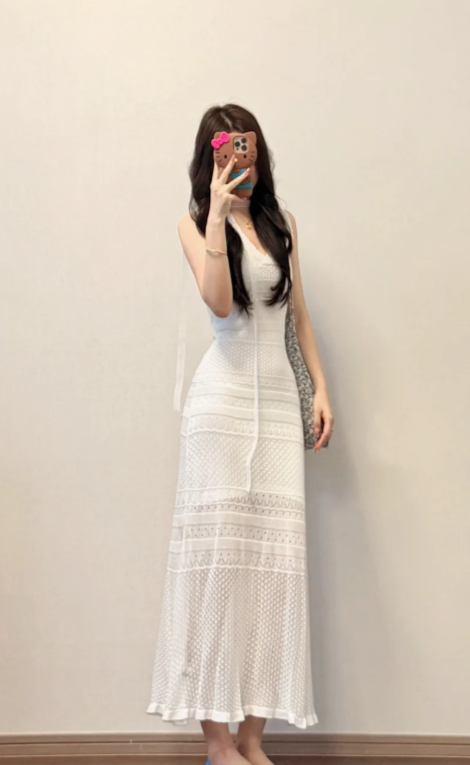 New Pretty French-style Elegant Summer Women's Long Dress