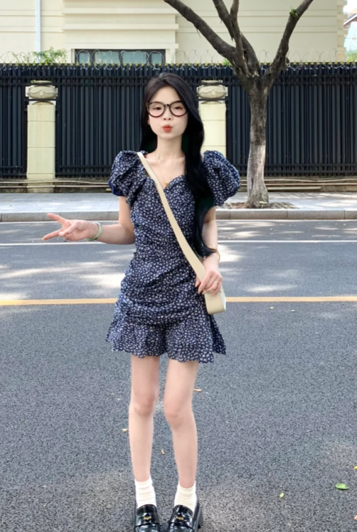 French-style 2026 New Pretty Women's Summer Short Dress