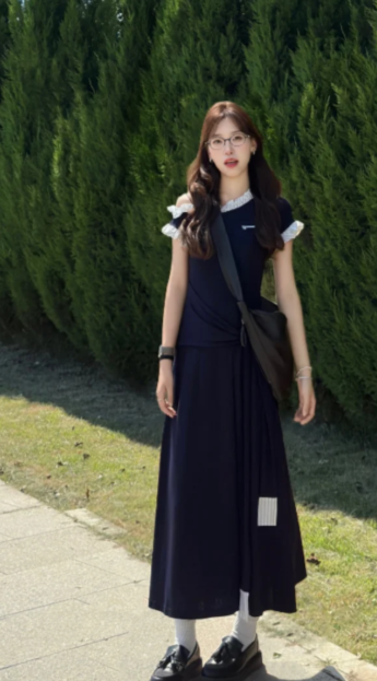 New Pretty French-style Elegant Summer Women's Long Dress