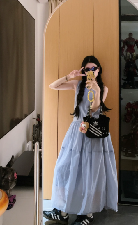 New Pretty French-style Elegant Summer Women's Long Dress