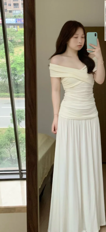 New Pretty French-style Elegant Summer Women's Long Dress