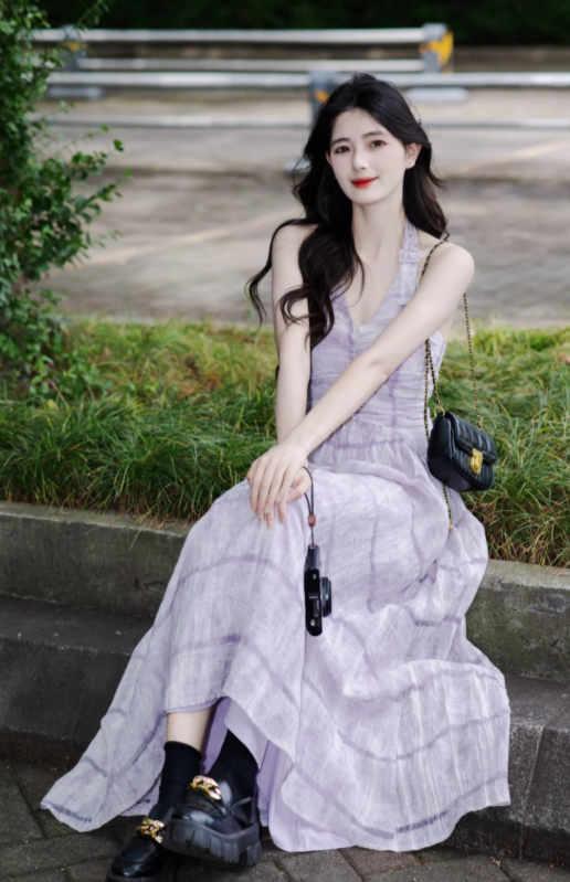 New Pretty French-style Elegant Summer Women's Long Dress