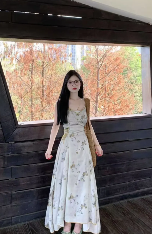 New Pretty French-style Elegant Summer Women's Long Dress