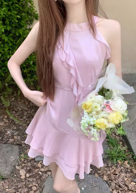 French-style 2026 New Pretty Women's Summer Short Dress