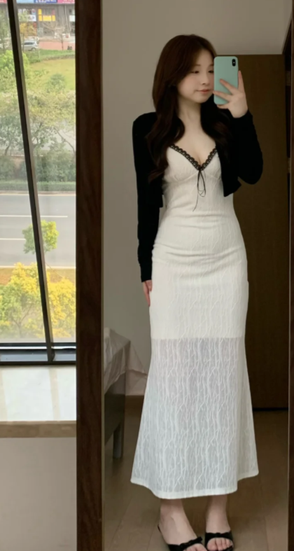 New Pretty French-style Elegant Summer Women's Long Dress