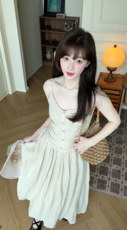 New Pretty French-style Elegant Summer Women's Long Dress