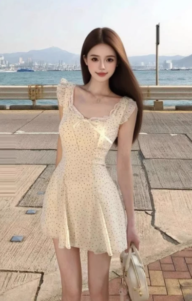French-style 2026 New Pretty Women's Summer Short Dress