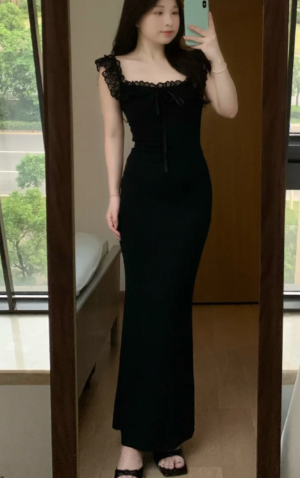 New Pretty French-style Elegant Summer Women's Long Dress