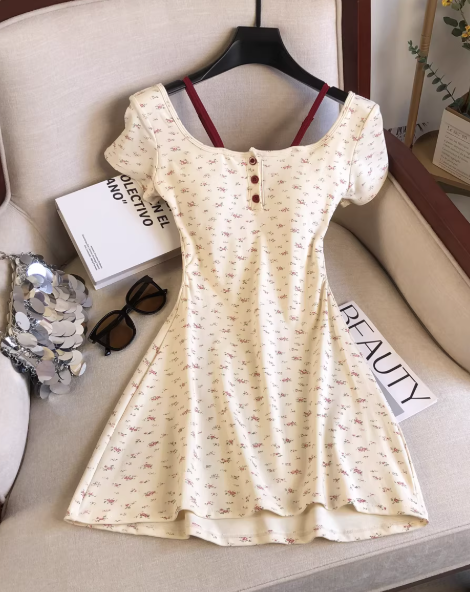 French-style 2026 New Pretty Women's Summer Short Dress
