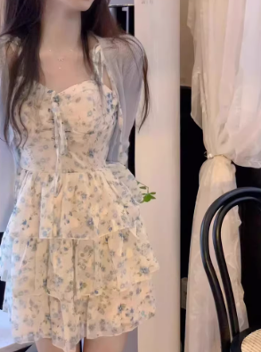 French-style 2026 New Pretty Women's Summer Short Dress