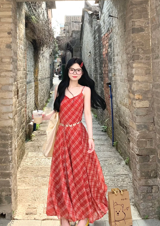 New Pretty French-style Elegant Summer Women's Long Dress