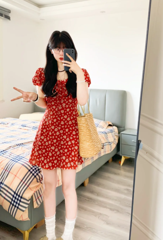 French-style 2026 New Pretty Women's Summer Short Dress
