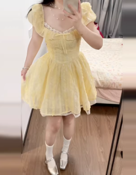 French-style 2026 New Pretty Women's Summer Short Dress