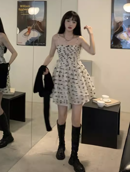 French-style 2026 New Pretty Women's Summer Short Dress