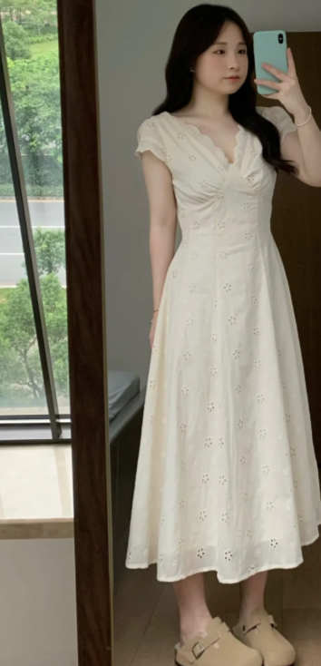 New Pretty French-style Elegant Summer Women's Long Dress