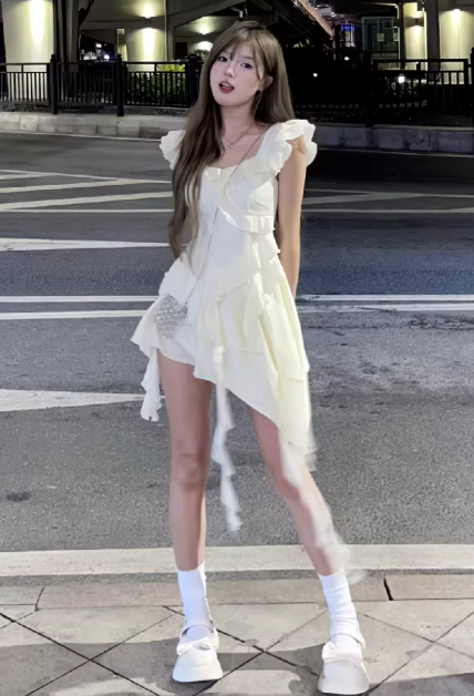 French-style 2026 New Pretty Women's Summer Short Dress
