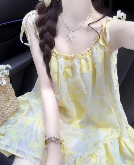 French-style 2026 New Pretty Women's Summer Short Dress
