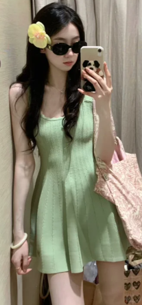 French-style 2026 New Pretty Women's Summer Short Dress