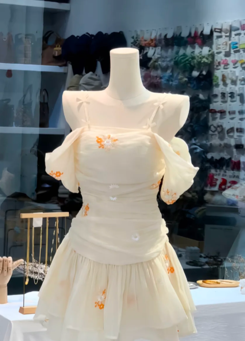 French-style 2026 New Pretty Women's Summer Short Dress