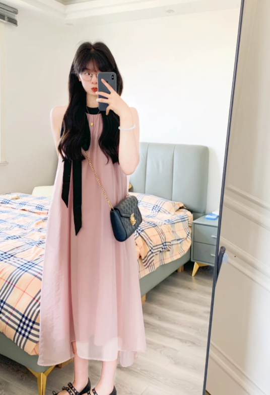 New Pretty French-style Elegant Summer Women's Long Dress
