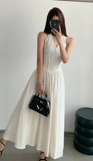 New Pretty French-style Elegant Summer Women's Long Dress