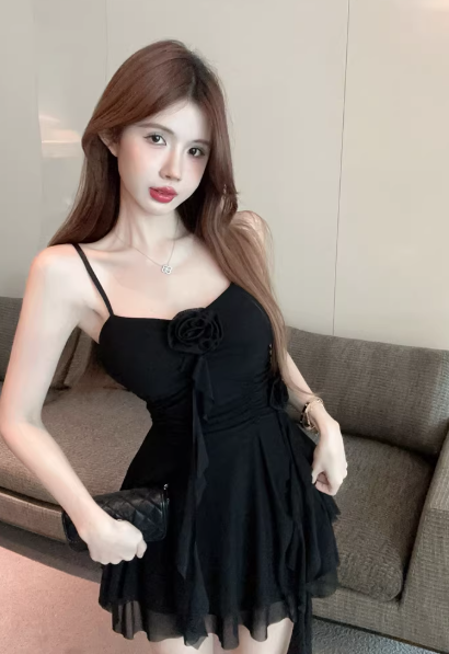 French-style 2026 New Pretty Women's Summer Short Dress