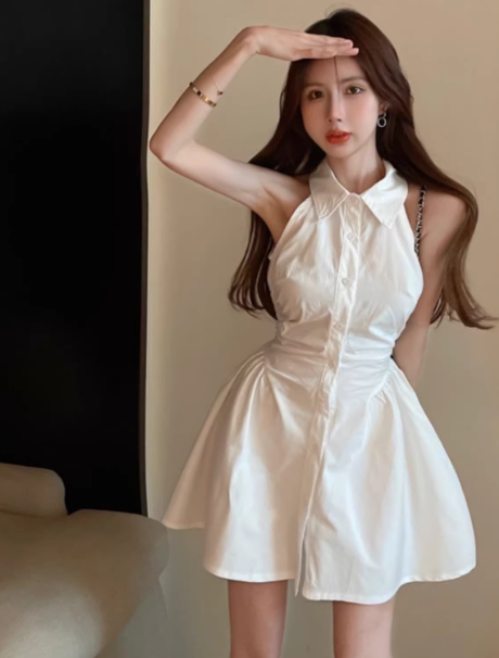 French-style 2026 New Pretty Women's Summer Short Dress