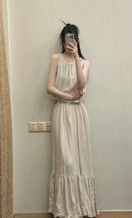 New Pretty French-style Elegant Summer Women's Long Dress