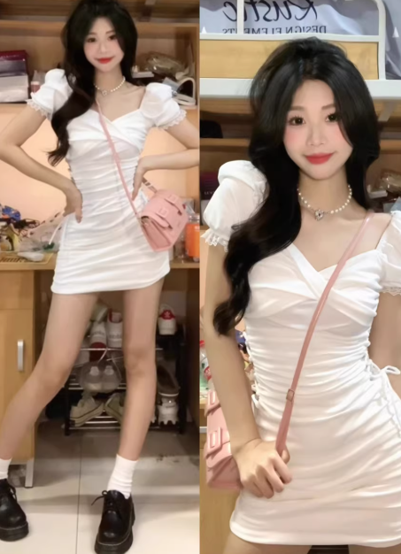 French-style 2026 New Pretty Women's Summer Short Dress