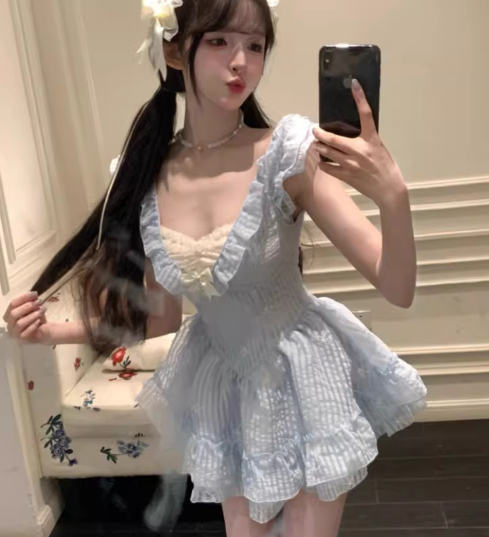 French-style 2026 New Pretty Women's Summer Short Dress