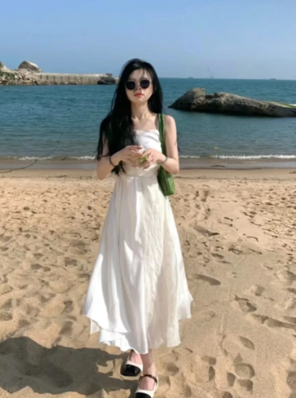 New Pretty French-style Elegant Summer Women's Long Dress