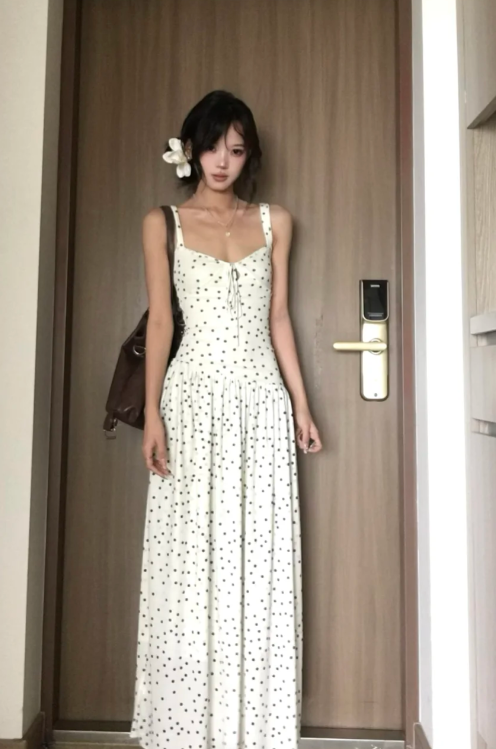 New Pretty French-style Elegant Summer Women's Long Dress