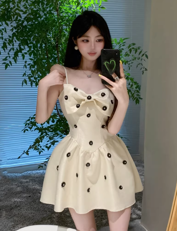 French-style 2026 New Pretty Women's Summer Short Dress