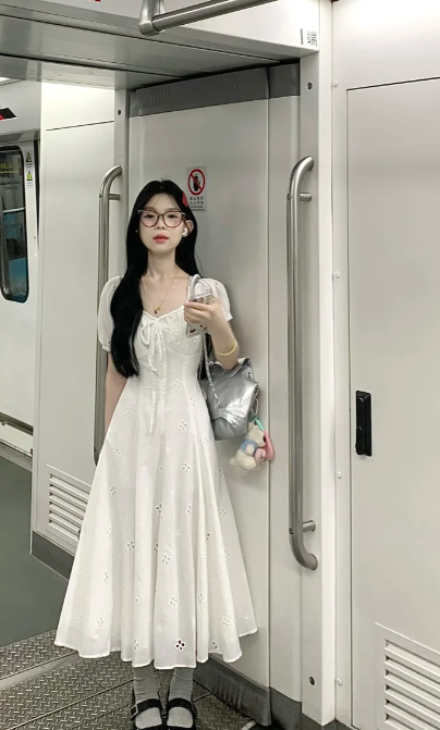 New Pretty French-style Elegant Summer Women's Long Dress