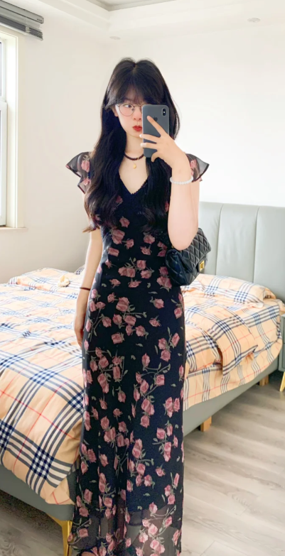 New Pretty French-style Elegant Summer Women's Long Dress