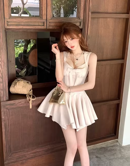 French-style 2026 New Pretty Women's Summer Short Dress