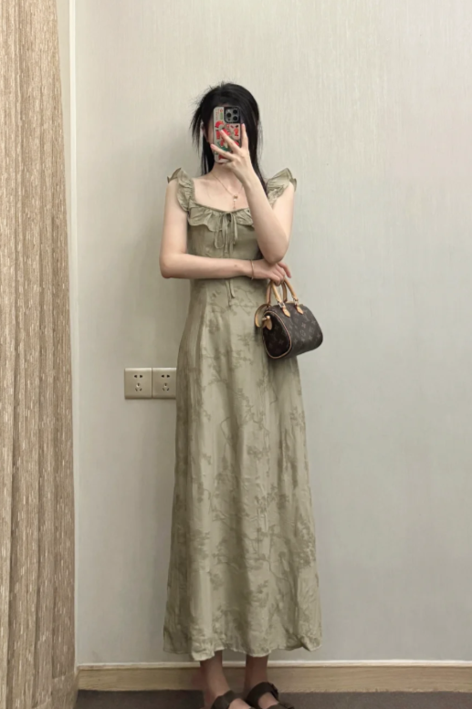 New Pretty French-style Elegant Summer Women's Long Dress
