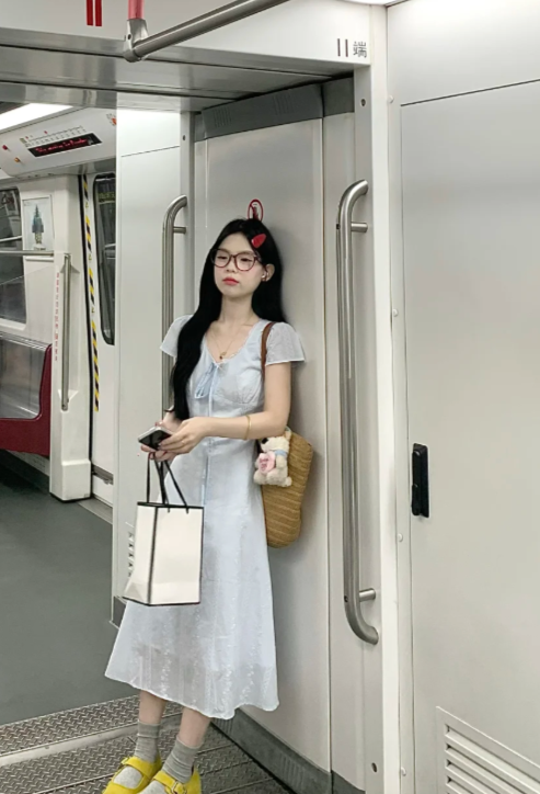 New Pretty French-style Elegant Summer Women's Long Dress