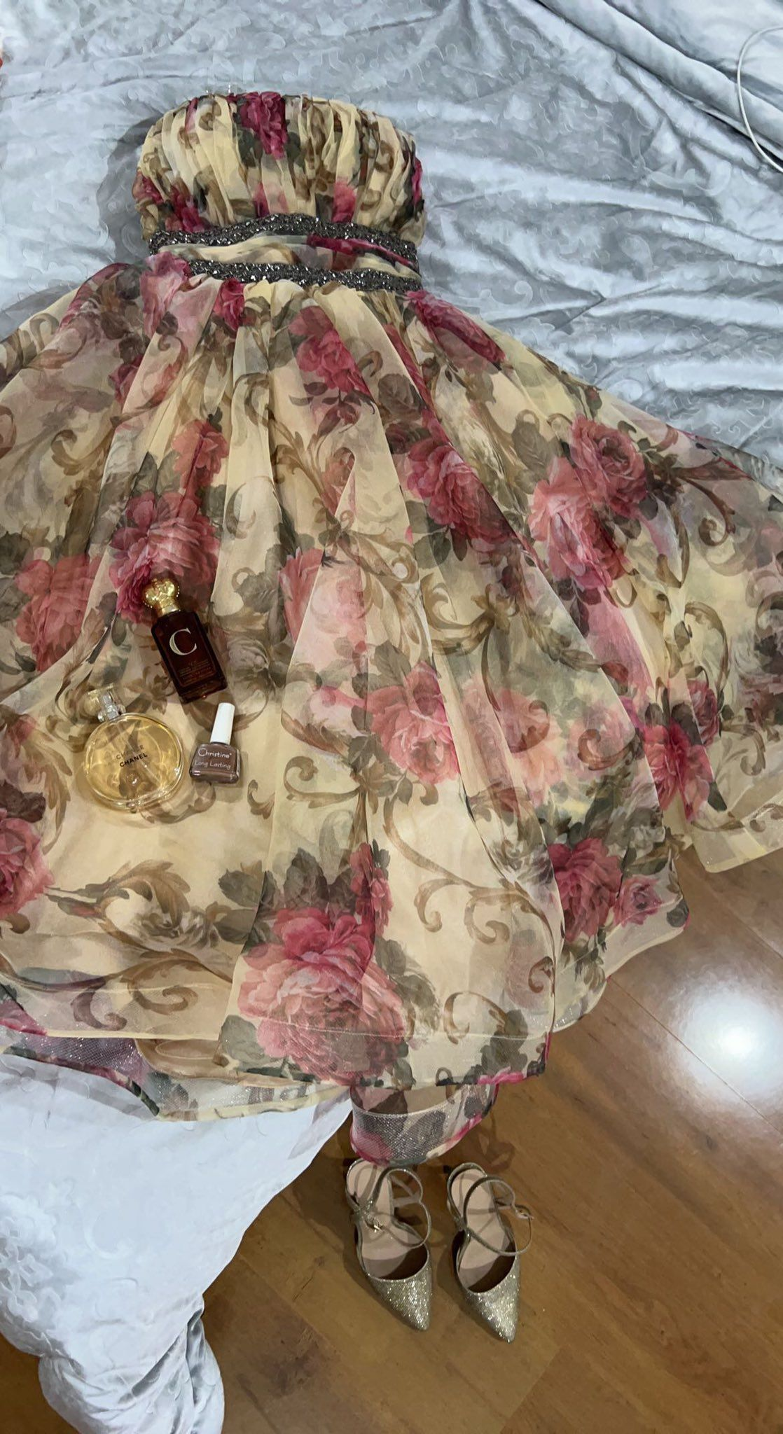 Flora Chiffon Prom Dress Evening Dress With Beading