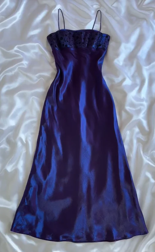 Unique Purple A Line Long Prom Dress Evening Gown
