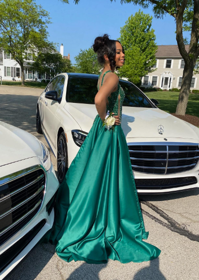 Modest Mermaid Black Girl Sequin Prom Dresses 22th Birthday Outfits