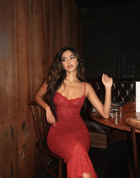Sexy Red Prom Dress,Lace Formal Party Evening Gown
