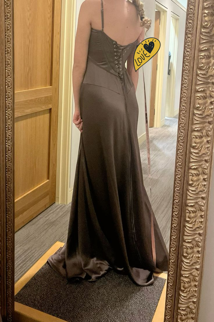 Simple Spaghetti Straps Long A Line Satin Prom Dress New Arrive Party Evening Dress