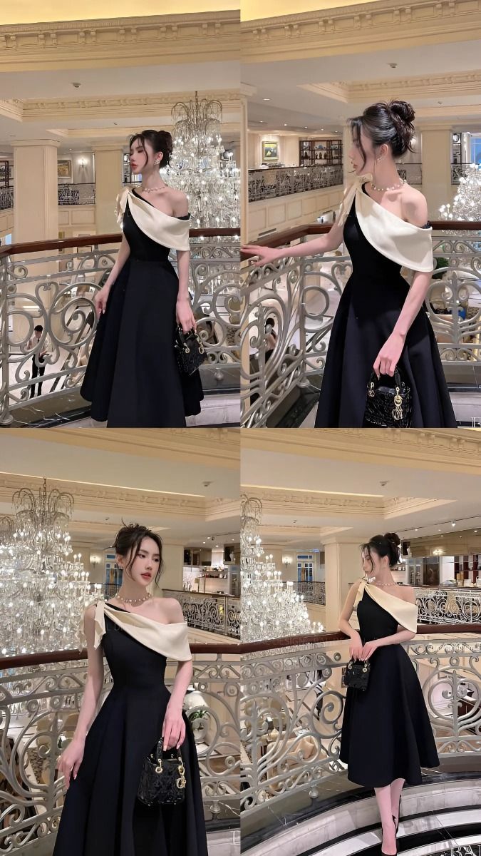 Simple Women Evening dress fashion A-line party dress
